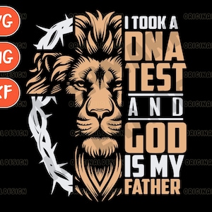 I Took A Dna Test God Is My Father Svg, Faith Svg, Christian Svg, Bible Quote Svg, Religious Png,God Svg, Jesus Png