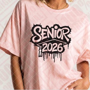 Senior 2026 Svg, 2026 senior split Svg, class of 2026 Svg, graduation Svg, 2026 graduate Svg, senior graduation png, school pride Svg image 3