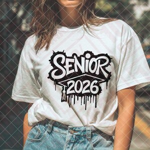 Senior 2026 Svg, 2026 senior split Svg, class of 2026 Svg, graduation Svg, 2026 graduate Svg, senior graduation png, school pride Svg image 7