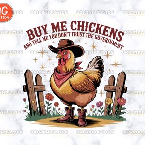 Funny chicken png, western chicken sublimation, cowboy chicken design png, farm animal png