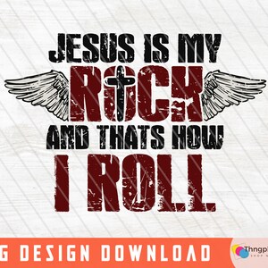 Jesus Is My Rock, religious png, Christian png, bible verse png