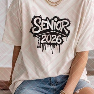 Senior 2026 Svg, 2026 senior split Svg, class of 2026 Svg, graduation Svg, 2026 graduate Svg, senior graduation png, school pride Svg image 4