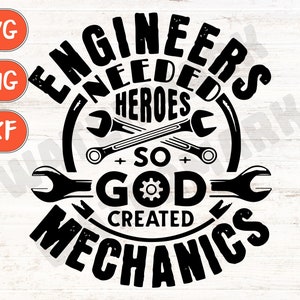 Garage svg, funny Mechanic svg, toolbox svg, digital downloads, Mechanic svg, God created mechanics svg