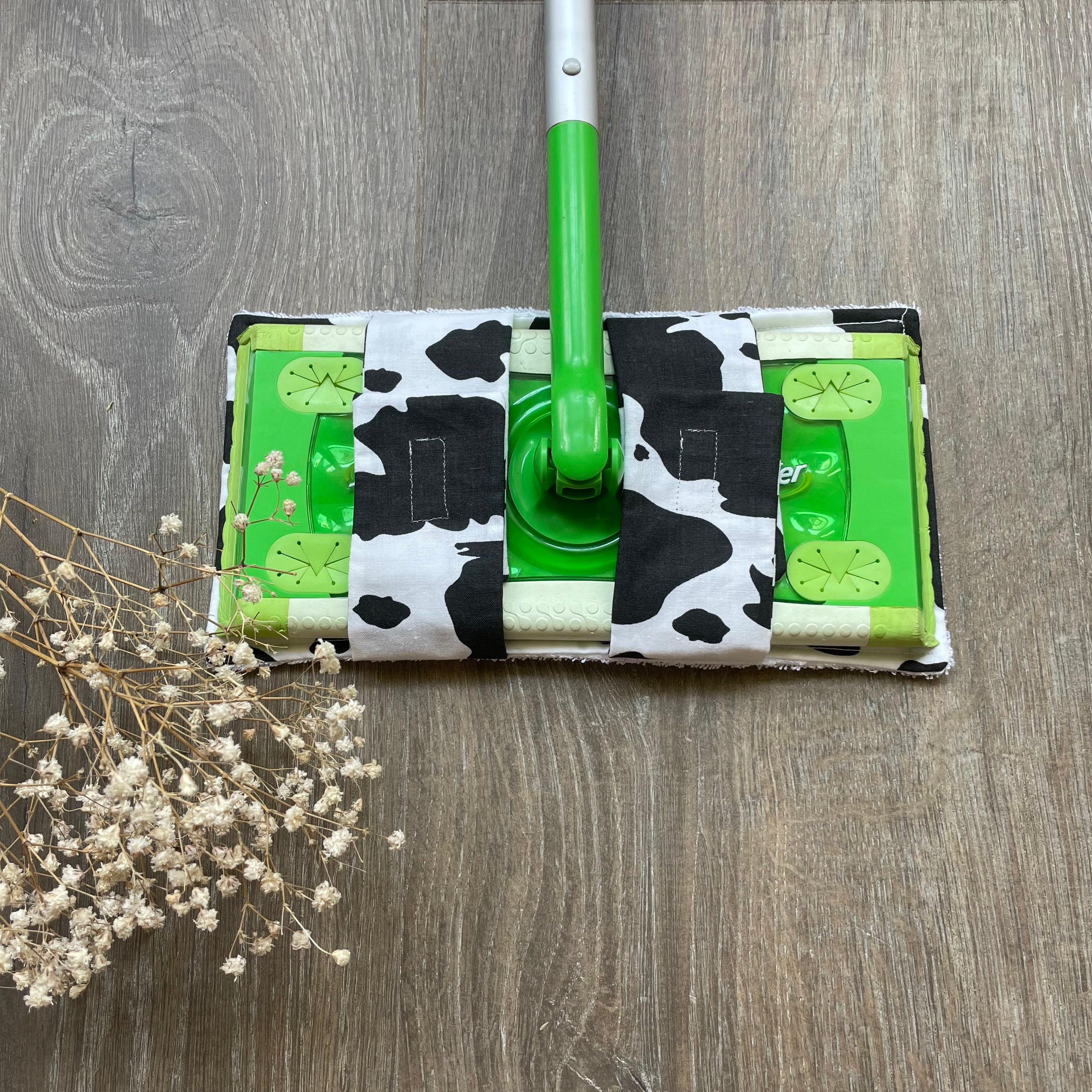 Tampons de vadrouille Swiffer Jet humide Réutilisable Écologique Fait à la  main Lavable Produit de nettoyage Tissu éponge Impression de vache -   France