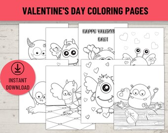 Cute coloring pages | Etsy