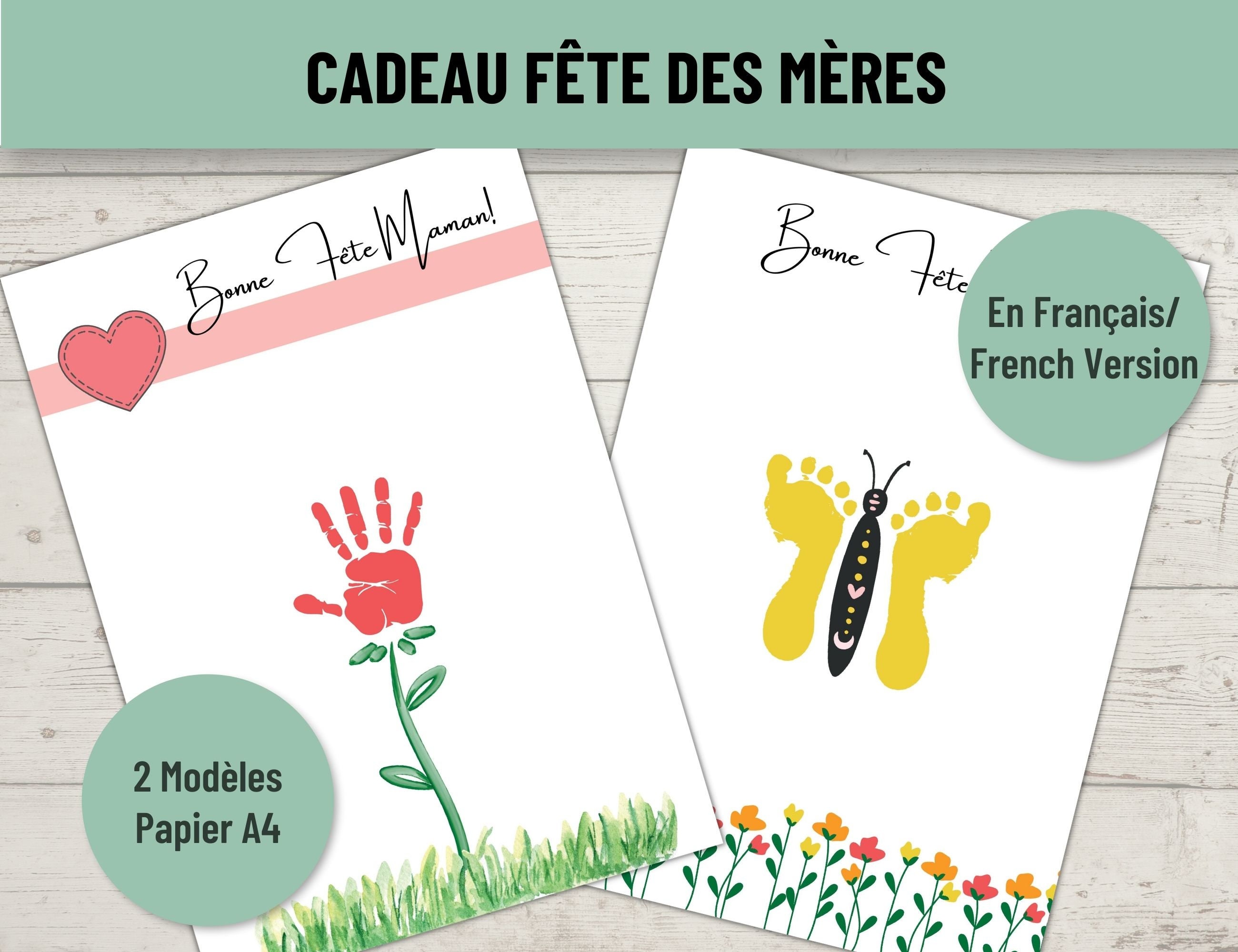  Carte cadeau  - Imprimer - Bonne fête maman (fleurs):  Gift Cards