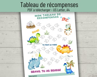 Bocal De Récompense En Bois Avec Dinosaures – Système De Renforcement Positif, Tableau De Motivation Pour Enfants Garçons Ou Filles