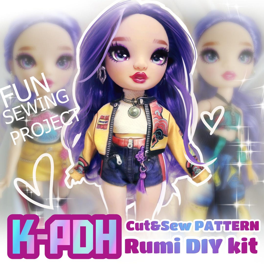 Rumi Doll Clothes KIT, Fashion Stylist DIY Set - Etsy New Zealand