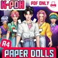 Saja Idols, Paper dolls product logo