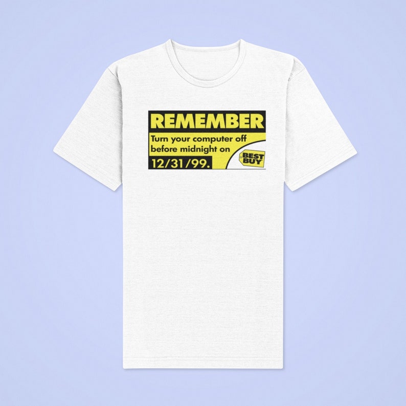 Y2K Millennium 2000s Turn off Computer 1999 Millennial T-shirt - Etsy