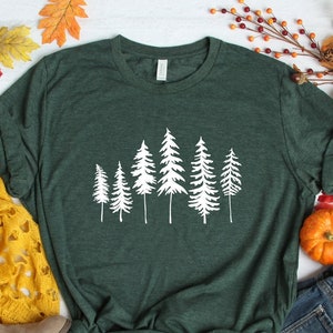 Pine Tree Shirt, Adventure Shirts, Nature Lover Gift, Camping Shirt, Hiking Shirt, Outdoors Shirt, Wanderlust, Environment shirt, vegan tee