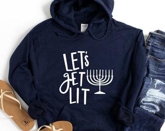 Hanukkah Hoodie - Etsy UK
