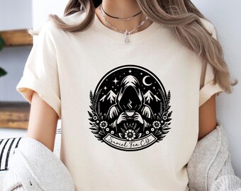 Suriel Tea Shirt, Bookworm Shirt, Fantasy Readers Gift, Celestial Shirt, Boho Shirt, Bookish Shirt, Fantasy Tea Shirt, Acotar Shirt
