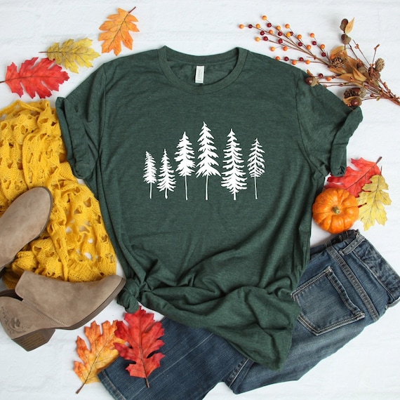 Pine Tree Shirt, Adventure Shirts, Nature Lover Gift, Camping Shirt, Hiking Shirt, Outdoors Shirt, Wanderlust, Environment shirt, vegan tee