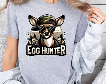 Easter Egg Hunt Shirt, Easter Hunting T Shirt, Boy Easter Tee, Girl Easter Tee, Easter Egg Hunt, Camo Deer Shirt, Spring Tshirt
