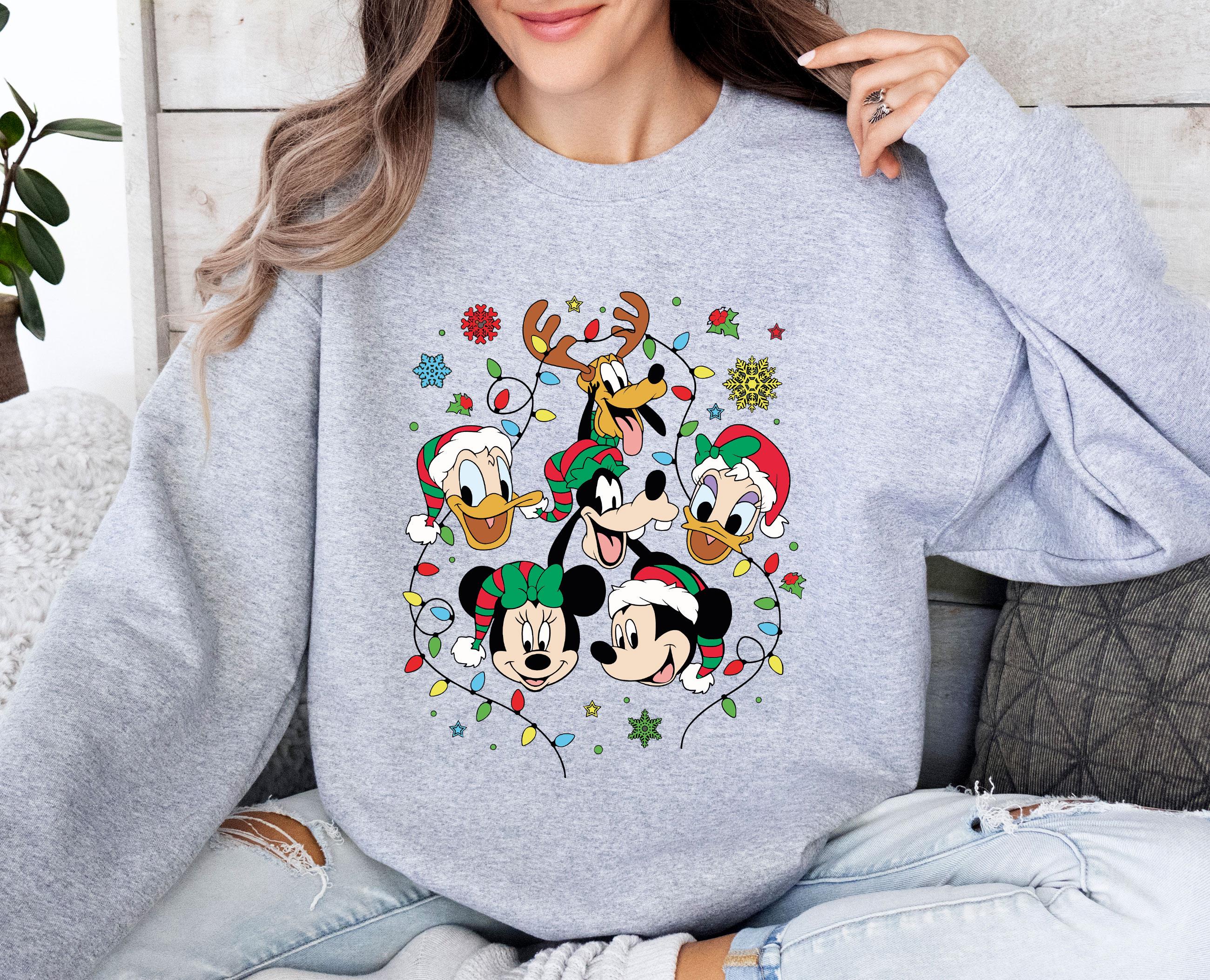 Mickey Mouse Descendents Ugly Sweater Disney Mens Fleece