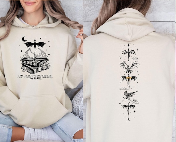 Fourth Wing Hoodie, Dragon Rider Hoodie, Basgiath Hoodie, Book Lovers Gift, Readers Gifts, Basgiath War College, Fantasy Hoodie, Acotar Top