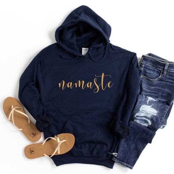 Namaste Hoodie Yoga Hoodie Meditation Hoodie Zen Hoodie Workout Hoodie Spiritual Hoodie Womens Beach Jumper Funny Summer Gym Outfit Etsy UK