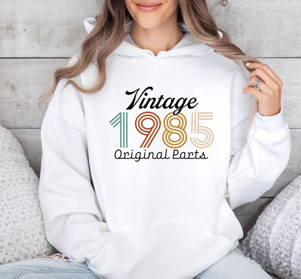 Vintage 1985 Hoodie, 1985 Birthday Hoodie, 1985 40Th Birthday, Vintage Birthday Top, 40Th Birthday Hoodie, Vintage Hoodie, Cute Birthday Top New Hoodie