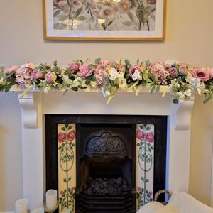 Luxury artificial blush pink floral garland/centerpiece