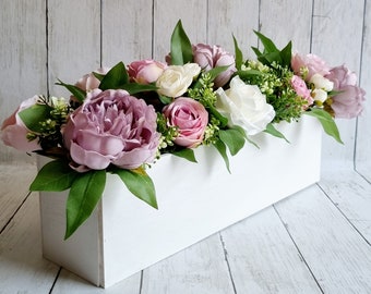 Luxury pink and lilac rose floral arrangement/centerpiece/window box