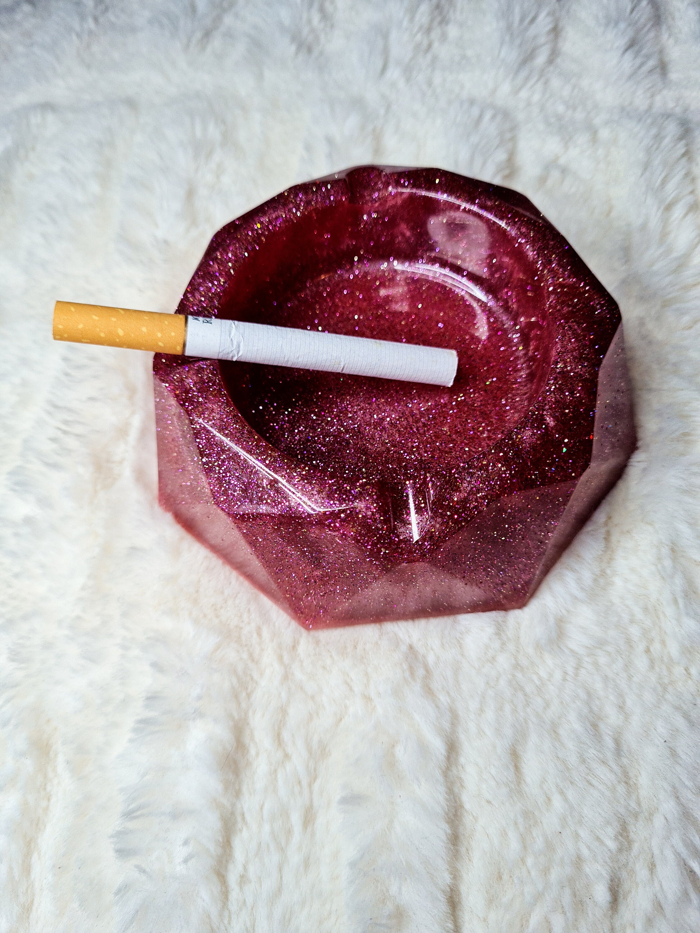 Customised resin ashtray. Choose any colour Etsy