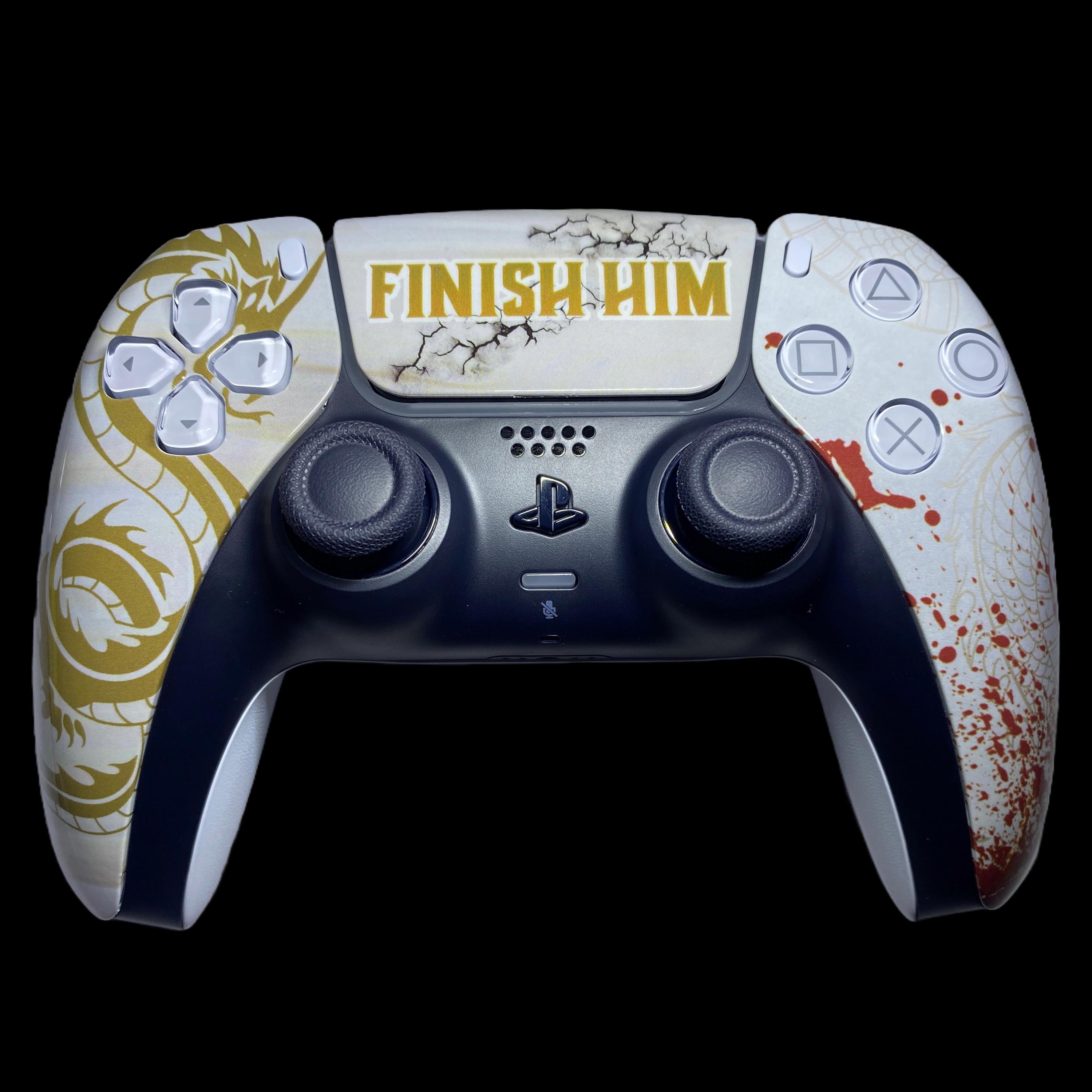 Coque De Manette PS5 Custom – Thème Mortal Kombat, Coque Dure, Déballée Mais Jamais Utilisée