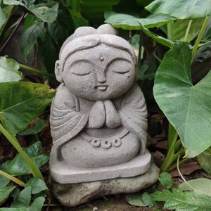 Estatua de Lady Buddha Jizo, Escultura de Buda, Arte de decoración casera, Estatuilla de Buda, Piedra de Buda
