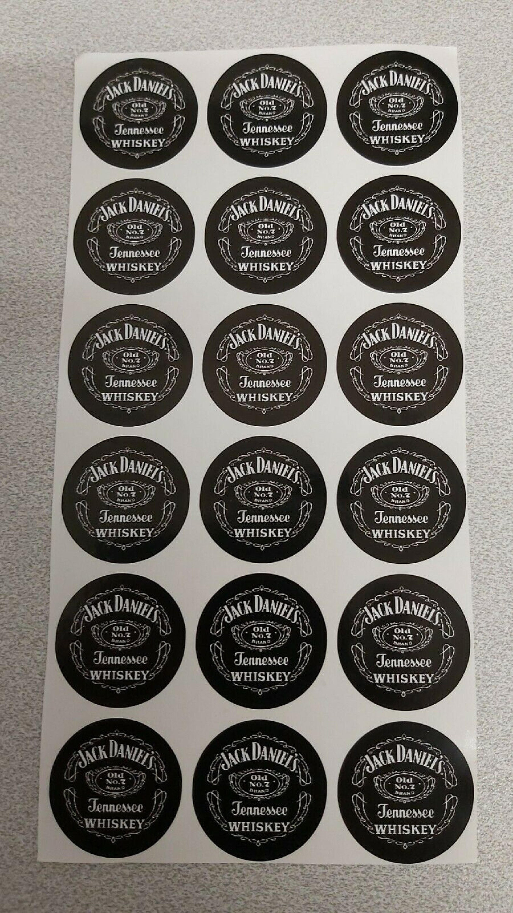 Stickers Jack Daniels Round 18PCS 35mmNEW Etsy