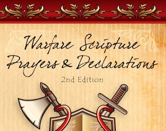 Prayer Book-Warfare Scripture Prayers & Declarations | Powerful Prayers | War Room Prayer Strategies | Prayer Scriptures