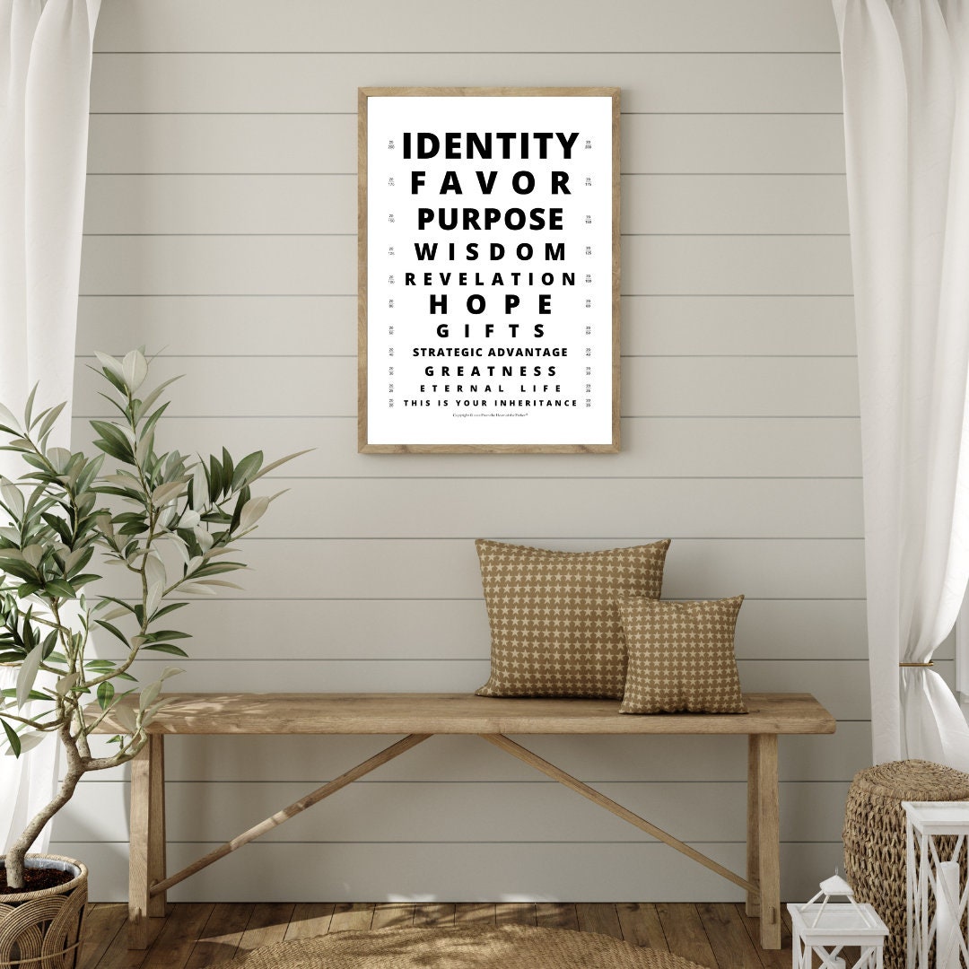This is My Covenant Inheritance III Eye Chart Wall Art Etsy