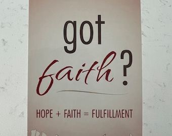 got faith? | Set of 6 Encouraging Postcards | Christian Inspirational Postcards | Motivational Cards | Postcards Set