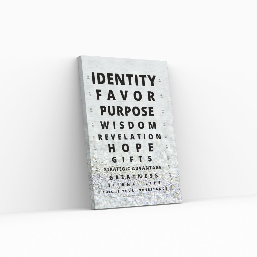 This is My Covenant Inheritance III Eye Chart Wall Art Etsy