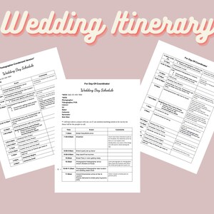 Agenda de casamento - Modelo de cronograma definitivo para o dia do casamento - com análise inicial