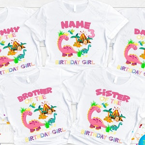 Dinosaur Birthday Shirt, Dino Birthday Shirts, Dinosaur Family Matching Tee, Dinosaur Personalized Birthday Shirt, T- Rex Birthday Girl