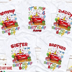 Birthday Car Shirt, Cars Birthday shirts, Cars theme birthday party shirts, Baby Car Birthday Tshirt, Birthday Boy Car Tee, Cars2