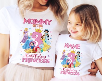 Princess Birthday Shirt , Princess Birthday Shirts, Princess Custom Shirt , Frozen Personalized Tee, Princess Family Party shirts. Princess5