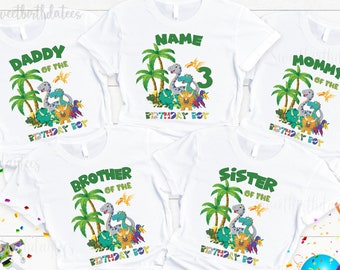 Dinosaur Birthday Shirt, Dino Birthday Shirts, Dinosaur Family Matching Shirts, Dinosaur Personalized Birthday Shirt, T- Rex Birthday Boy