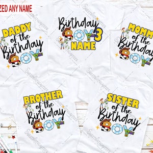 Toy Story Birthday Shirt, Toys Story Family Shirts, Custom Birthday Boy Shirt, Birthday Gift For Kids, Toy Story Birthday Party Shirt