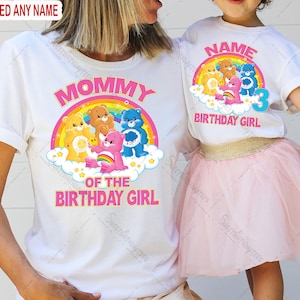 Custom Care Bears Birthday Shirt, Care Bears Family Bday, Care Bears Bday Party Family Matching Shirt, Birthday Shirt, Care Bear Party Shirt