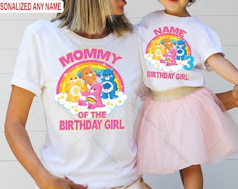 Custom Care Bears Birthday Shirt, Care Bears Family Bday, Care Bears Bday Party Family Matching Shirt, Birthday Shirt, Care Bear Party Shirt