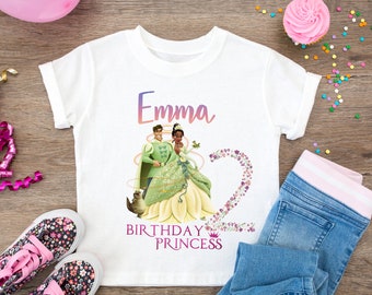 Princess Tiana Birthday Shirt, Tiana Birthday Party Family Matching Tee, Tiana family members dbay shirt.