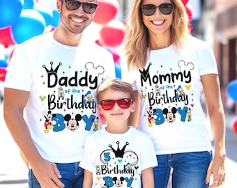 Custom Mickey Birthday Shirt, Mickey Birthday Toddlers Shirts, Mickey Birthday Boy Shirt, Mickey Birthday Family Matching Shirts