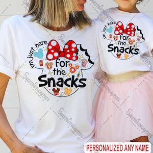 Disney Shirt, Here For The Snacks, Here For The Drinks, Epcot Shirts, Disney Shirts, Epcot Beer and Wine, Disney Snacks, Disney Drinks GV17