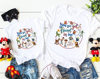 Camisa Toy Story-Camiseta Disney-Camiseta familiar Disney-Camisa de viaje de Disney. Camisas de vacaciones familiares de Disney, camisetas con el tema de Disney Toy Story a juego