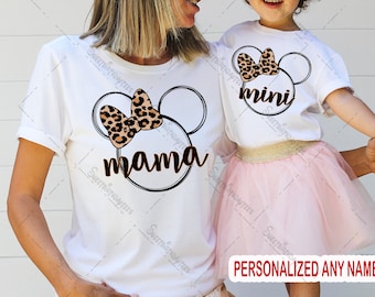 Mini and Mama Disney Vacation T-shirt, Disney Vacation shirt, Matching Mom and Daughter Disney shirt, Girls Disney Trip shirt, OD1,2
