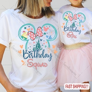 Magic Kingdom Birthday Shirt, Disney Castel Birthday Shirt, Disney Squad shirts, Matching Disney Birthday Shirts, Family Disney shirts. BS3 image 1