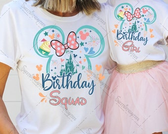 Magic Kingdom Birthday Shirt, Disney Castel Birthday Shirt, Disney Squad shirts, Matching Disney Birthday Shirts, Family Disney shirts. BS3