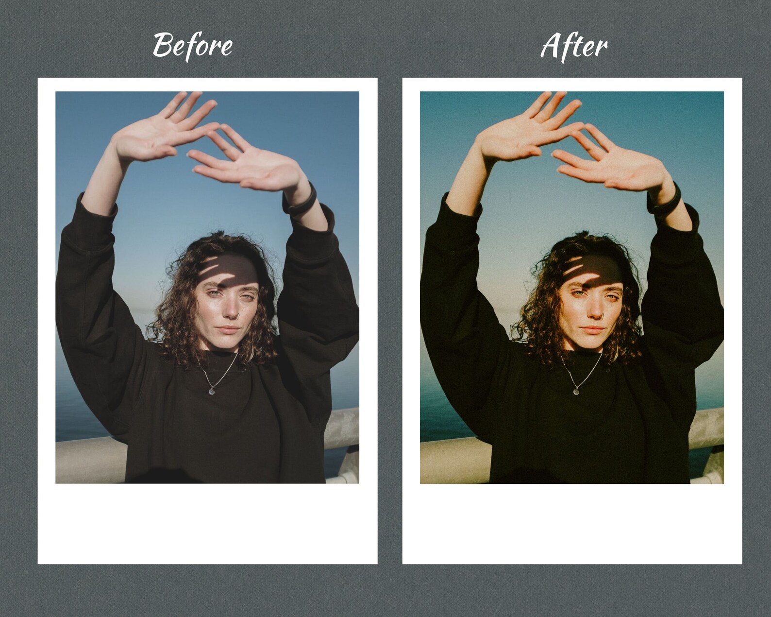 10 Polaroid Lightroom Preset Vintage Grainy Polaroid Preset Etsy