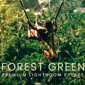 4 Forest Green Lightroom Mobile & Desktop Presets, Editing Filters, Presets, Forest Preset, Forest Filter Photos, Presets For Instagram